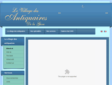 Tablet Screenshot of levillagedesantiquairesdelagare.com